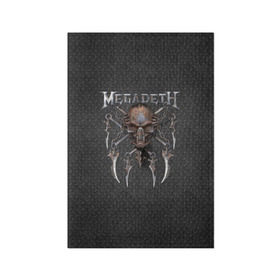 Обложка для паспорта матовая кожа с принтом Megadeth в Петрозаводске, натуральная матовая кожа | размер 19,3 х 13,7 см; прозрачные пластиковые крепления | megadet | megadeth | группа | дирк вербурен | дэвид эллефсон | дэйв мастейн | кико лоурейро | мегадет | мегадетх | метал | рок | трэш | трэшметал | тяжелый | хард | хардрок | хеви | хевиметал