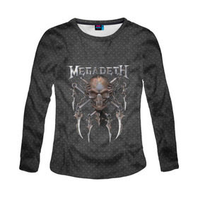 Женский лонгслив 3D с принтом Megadeth в Петрозаводске, 100% полиэстер | длинные рукава, круглый вырез горловины, полуприлегающий силуэт | megadet | megadeth | группа | дирк вербурен | дэвид эллефсон | дэйв мастейн | кико лоурейро | мегадет | мегадетх | метал | рок | трэш | трэшметал | тяжелый | хард | хардрок | хеви | хевиметал