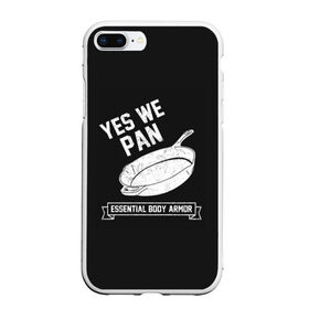 Чехол для iPhone 7Plus/8 Plus матовый с принтом Yes We Pan в Петрозаводске, Силикон | Область печати: задняя сторона чехла, без боковых панелей | pan | protection