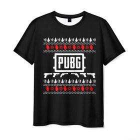 Мужская футболка 3D с принтом Свитер PUBG в Петрозаводске, 100% полиэфир | прямой крой, круглый вырез горловины, длина до линии бедер | playerunknowns battlegrounds | pubg
