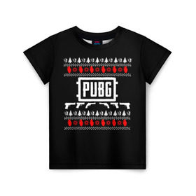 Детская футболка 3D с принтом Свитер PUBG в Петрозаводске, 100% гипоаллергенный полиэфир | прямой крой, круглый вырез горловины, длина до линии бедер, чуть спущенное плечо, ткань немного тянется | playerunknowns battlegrounds | pubg