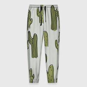 Мужские брюки 3D с принтом Кактус в Петрозаводске, 100% полиэстер | манжеты по низу, эластичный пояс регулируется шнурком, по бокам два кармана без застежек, внутренняя часть кармана из мелкой сетки | Тематика изображения на принте: cactus | кактус