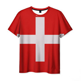 Мужская футболка 3D с принтом Швейцария в Петрозаводске, 100% полиэфир | прямой крой, круглый вырез горловины, длина до линии бедер | Тематика изображения на принте: мир | страна | швейцария