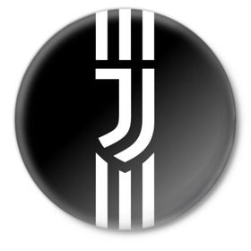 Значок с принтом Juventus 2018 Original в Петрозаводске,  металл | круглая форма, металлическая застежка в виде булавки | cr7 | fc juventus | football | juve | juventus | ronaldo | sport | роналдо | спорт | футбол | ювентус