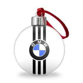 Ёлочный шар с принтом BMW SPORTWEAR в Петрозаводске, Пластик | Диаметр: 77 мм | Тематика изображения на принте: bmw | автомобильные | бмв | машины