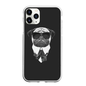 Чехол для iPhone 11 Pro матовый с принтом Мопс в черном в Петрозаводске, Силикон |  | домашние животные | мопс | пес | песик | собака | собачка
