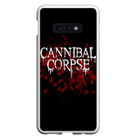 Чехол для Samsung S10E с принтом Cannibal Corpse в Петрозаводске, Силикон | Область печати: задняя сторона чехла, без боковых панелей | cannibal corpse | logo | metal | music | rock | лого | логотип | метал | музыка | рок