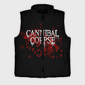 Мужской жилет утепленный 3D с принтом Cannibal Corpse в Петрозаводске,  |  | cannibal corpse | logo | metal | music | rock | лого | логотип | метал | музыка | рок