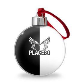 Ёлочный шар с принтом Placebo в Петрозаводске, Пластик | Диаметр: 77 мм | placebo | альтернативный | инди | индирок | плацебо | рок