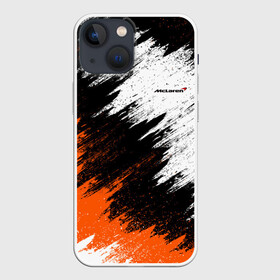 Чехол для iPhone 13 mini с принтом McLaren в Петрозаводске,  |  | car | mclaren | race | авто | гонки | краска | макларен | марка | машина