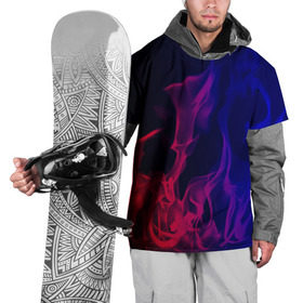 Накидка на куртку 3D с принтом Огненный стиль в Петрозаводске, 100% полиэстер |  | fire | flame | in fire | smoke | в огне | дым | огненный | огонь | текстуры