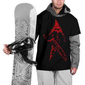 Накидка на куртку 3D с принтом Пирамидоголовый в Петрозаводске, 100% полиэстер |  | hill | resident evil | silent | анубис | зла | зло | нож | обитель | пирамидоголовый | сайлент | ужасы | хилл