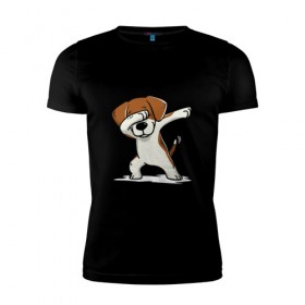 Мужская футболка премиум с принтом Год собаки в Петрозаводске, 92% хлопок, 8% лайкра | приталенный силуэт, круглый вырез ворота, длина до линии бедра, короткий рукав | год собаки | даб 