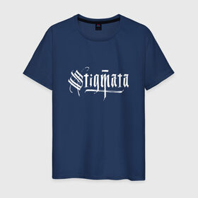 Мужская футболка хлопок с принтом Stigmata в Петрозаводске, 100% хлопок | прямой крой, круглый вырез горловины, длина до линии бедер, слегка спущенное плечо. | stigmata | стигмата