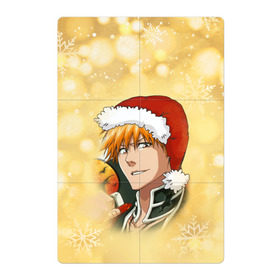 Магнитный плакат 2Х3 с принтом Happy New Bleach! в Петрозаводске, Полимерный материал с магнитным слоем | 6 деталей размером 9*9 см | Тематика изображения на принте: bleach | блич | ичиго | куросаки ичиго