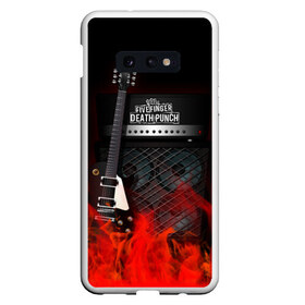 Чехол для Samsung S10E с принтом Five Finger Death Punch в Петрозаводске, Силикон | Область печати: задняя сторона чехла, без боковых панелей | Тематика изображения на принте: five finger death punch | logo | metal | music | rock | лого | логотип | метал | музыка | рок