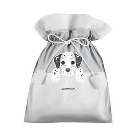 Подарочный 3D мешок с принтом Dalmatian Puppy в Петрозаводске, 100% полиэстер | Размер: 29*39 см | далматин | далматинец | домашние животные | пес | песик | собака | собачка | терьер | шпиц