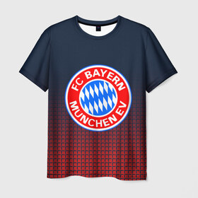 Мужская футболка 3D с принтом FC Bayern 2018 Original в Петрозаводске, 100% полиэфир | прямой крой, круглый вырез горловины, длина до линии бедер | bayern | fc | бавария | спорт | спортивные | футбол | футбольный клуб