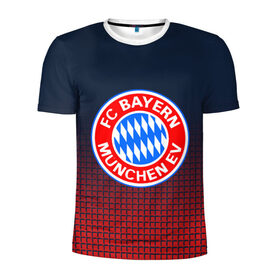 Мужская футболка 3D спортивная с принтом FC Bayern 2018 Original в Петрозаводске, 100% полиэстер с улучшенными характеристиками | приталенный силуэт, круглая горловина, широкие плечи, сужается к линии бедра | bayern | fc | бавария | спорт | спортивные | футбол | футбольный клуб