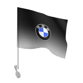 Флаг для автомобиля с принтом BMW 2018 Black and White IV в Петрозаводске, 100% полиэстер | Размер: 30*21 см | Тематика изображения на принте: bmw | автомобильные | бмв | машины