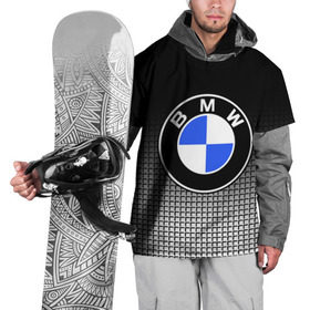 Накидка на куртку 3D с принтом BMW 2018 Black and White IV в Петрозаводске, 100% полиэстер |  | Тематика изображения на принте: bmw | автомобильные | бмв | машины