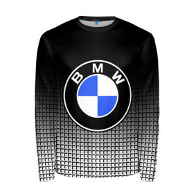 Мужской лонгслив 3D с принтом BMW 2018 Black and White IV в Петрозаводске, 100% полиэстер | длинные рукава, круглый вырез горловины, полуприлегающий силуэт | bmw | автомобильные | бмв | машины