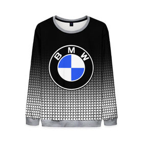 Мужской свитшот 3D с принтом BMW 2018 Black and White IV в Петрозаводске, 100% полиэстер с мягким внутренним слоем | круглый вырез горловины, мягкая резинка на манжетах и поясе, свободная посадка по фигуре | bmw | автомобильные | бмв | машины
