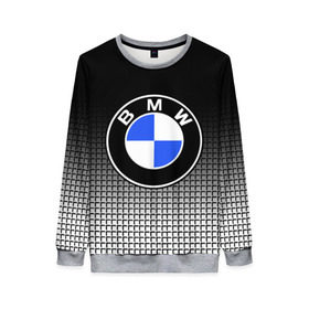 Женский свитшот 3D с принтом BMW 2018 Black and White IV в Петрозаводске, 100% полиэстер с мягким внутренним слоем | круглый вырез горловины, мягкая резинка на манжетах и поясе, свободная посадка по фигуре | bmw | автомобильные | бмв | машины