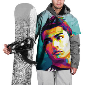 Накидка на куртку 3D с принтом Cristiano Ronaldo в Петрозаводске, 100% полиэстер |  | Тематика изображения на принте: криштиану | реал мадрид | роналду