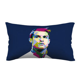 Подушка 3D антистресс с принтом Cristiano Ronaldo в Петрозаводске, наволочка — 100% полиэстер, наполнитель — вспененный полистирол | состоит из подушки и наволочки на молнии | криштиану | реал мадрид | роналду