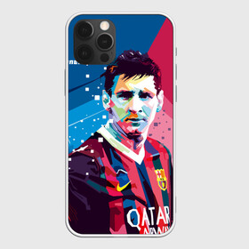 Чехол для iPhone 12 Pro с принтом Lionel Messi в Петрозаводске, силикон | область печати: задняя сторона чехла, без боковых панелей | barcelona | lionel | messi | барселона | лионель | месси | поп арт