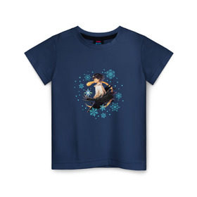 Детская футболка хлопок с принтом Howl в Петрозаводске, 100% хлопок | круглый вырез горловины, полуприлегающий силуэт, длина до линии бедер | howl | howls moving castle | хаул | ходячий замок | ходячий замок хаула