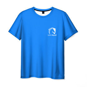 Мужская футболка 3D с принтом Team Liquid Uniform в Петрозаводске, 100% полиэфир | прямой крой, круглый вырез горловины, длина до линии бедер | Тематика изображения на принте: dota | dota 2 | rpg | support | team | team liquid | дизайн | дота | игры | известные | киберспорт | логотип | спорт | униформа | эмблема