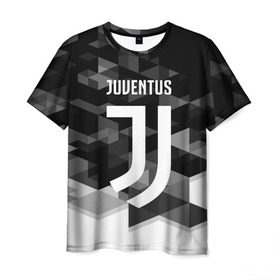Мужская футболка 3D с принтом Juventus 2018 Geometry Sport в Петрозаводске, 100% полиэфир | прямой крой, круглый вырез горловины, длина до линии бедер | juventus | спорт | спортивные | футбол | футбольный клуб | ювентус