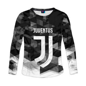 Женский лонгслив 3D с принтом Juventus 2018 Geometry Sport в Петрозаводске, 100% полиэстер | длинные рукава, круглый вырез горловины, полуприлегающий силуэт | juventus | спорт | спортивные | футбол | футбольный клуб | ювентус