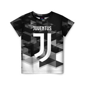 Детская футболка 3D с принтом Juventus 2018 Geometry Sport в Петрозаводске, 100% гипоаллергенный полиэфир | прямой крой, круглый вырез горловины, длина до линии бедер, чуть спущенное плечо, ткань немного тянется | juventus | спорт | спортивные | футбол | футбольный клуб | ювентус