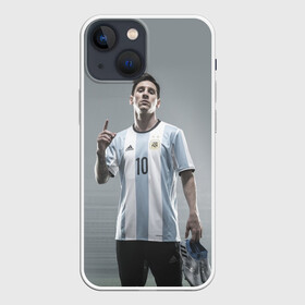 Чехол для iPhone 13 mini с принтом Месси победитель в Петрозаводске,  |  | fc barselona | leo | lionel messi | аргентина | барселона | звезда | сборная аргентины | футбол | футболист
