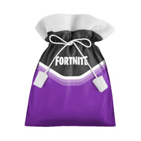 Подарочный 3D мешок с принтом FORTNITE в Петрозаводске, 100% полиэстер | Размер: 29*39 см | battle | battle royal | fortnite | royal | боевик | игры | логотип | фиолетовый