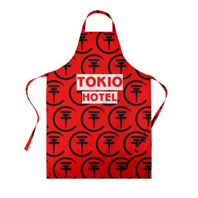 Фартук 3D с принтом Tokio Hotel band logo 2018 в Петрозаводске, 100% полиэстер | общий размер — 65 х 85 см, ширина нагрудника — 26 см, горловина — 53 см, длина завязок — 54 см, общий обхват в поясе — 173 см. Принт на завязках и на горловине наносится с двух сторон, на основной части фартука — только с внешней стороны | logo | music | pop | rock | tokio hotel | альтернатива | германия | металл | музыка | музыкальный | поп | рок