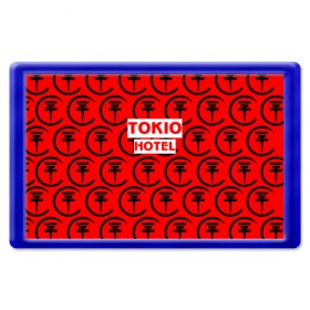 Магнит 45*70 с принтом Tokio Hotel band logo 2018 в Петрозаводске, Пластик | Размер: 78*52 мм; Размер печати: 70*45 | Тематика изображения на принте: logo | music | pop | rock | tokio hotel | альтернатива | германия | металл | музыка | музыкальный | поп | рок