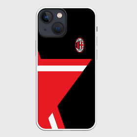 Чехол для iPhone 13 mini с принтом AC MILAN STAR в Петрозаводске,  |  | Тематика изображения на принте: fc | milan | милан | спорт | спортивные | фк | футбол | футбольный клуб