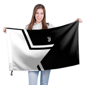 Флаг 3D с принтом Juventus 2018 STAR в Петрозаводске, 100% полиэстер | плотность ткани — 95 г/м2, размер — 67 х 109 см. Принт наносится с одной стороны | fc | juventus | спорт | спортивные | фк | футбол | футбольный клуб | ювентус