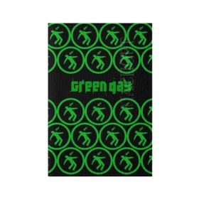 Обложка для паспорта матовая кожа с принтом Green day collection rock в Петрозаводске, натуральная матовая кожа | размер 19,3 х 13,7 см; прозрачные пластиковые крепления | Тематика изображения на принте: 