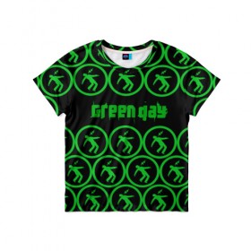 Детская футболка 3D с принтом Green day collection rock в Петрозаводске, 100% гипоаллергенный полиэфир | прямой крой, круглый вырез горловины, длина до линии бедер, чуть спущенное плечо, ткань немного тянется | 