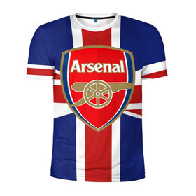 Мужская футболка 3D спортивная с принтом FC Arsenal в Петрозаводске, 100% полиэстер с улучшенными характеристиками | приталенный силуэт, круглая горловина, широкие плечи, сужается к линии бедра | arsenal | england | football | logo | sport | англия | арсенал | арт | лига | лого | спорт | текстура | фк | флаг | футбол | футбольный клуб | эмблема