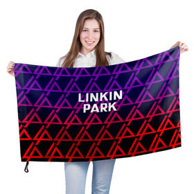 Флаг 3D с принтом LINKIN PARK в Петрозаводске, 100% полиэстер | плотность ткани — 95 г/м2, размер — 67 х 109 см. Принт наносится с одной стороны | linkin park | logo | music | pop | rock | альтернатива | германия | металл | музыка | музыкальный | поп | рок