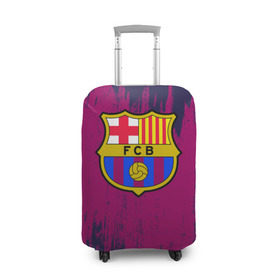 Чехол для чемодана 3D с принтом Барселона в Петрозаводске, 86% полиэфир, 14% спандекс | двустороннее нанесение принта, прорези для ручек и колес | barcelona | barsa | barselona | football | барса | барселона | футбол