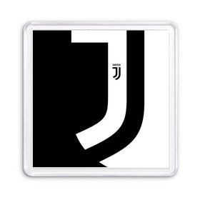 Магнит 55*55 с принтом Juventus 2018 Original в Петрозаводске, Пластик | Размер: 65*65 мм; Размер печати: 55*55 мм | fc | fly emirates | лого | париж | спорт | спортивные | фк | футбольный клуб