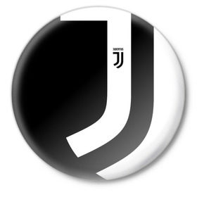 Значок с принтом Juventus 2018 Original в Петрозаводске,  металл | круглая форма, металлическая застежка в виде булавки | fc | fly emirates | лого | париж | спорт | спортивные | фк | футбольный клуб