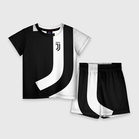 Детский костюм с шортами 3D с принтом Juventus 2018 Original в Петрозаводске,  |  | fc | fly emirates | лого | париж | спорт | спортивные | фк | футбольный клуб